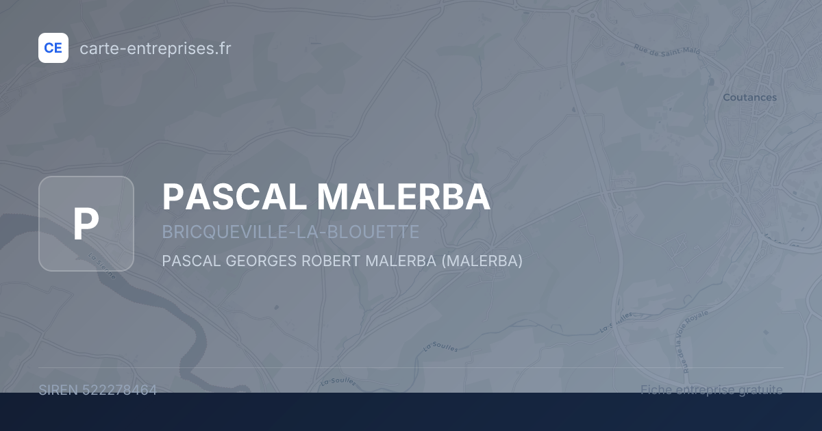 PASCAL MALERBA — 522278464 — fiche entreprise