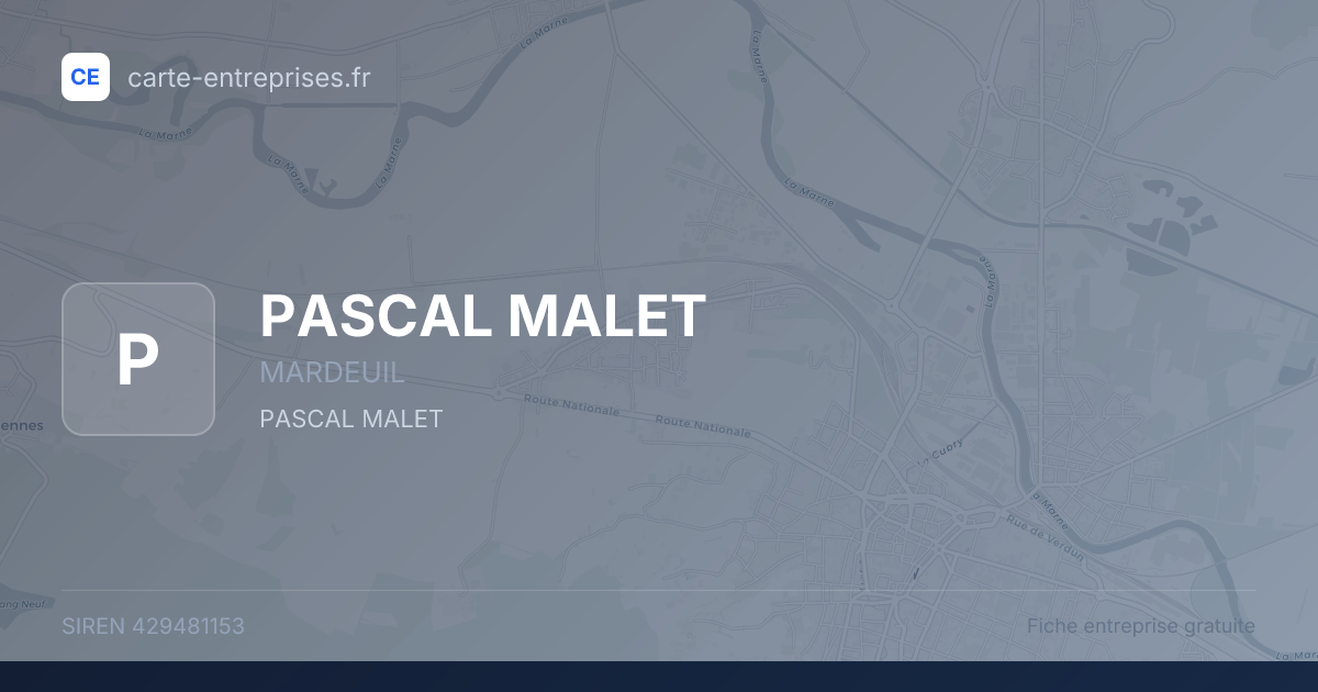 PASCAL MALET — 429481153 — fiche entreprise
