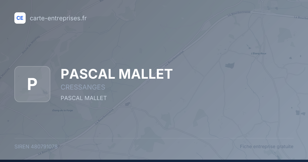 PASCAL MALLET — 480791078 — fiche entreprise