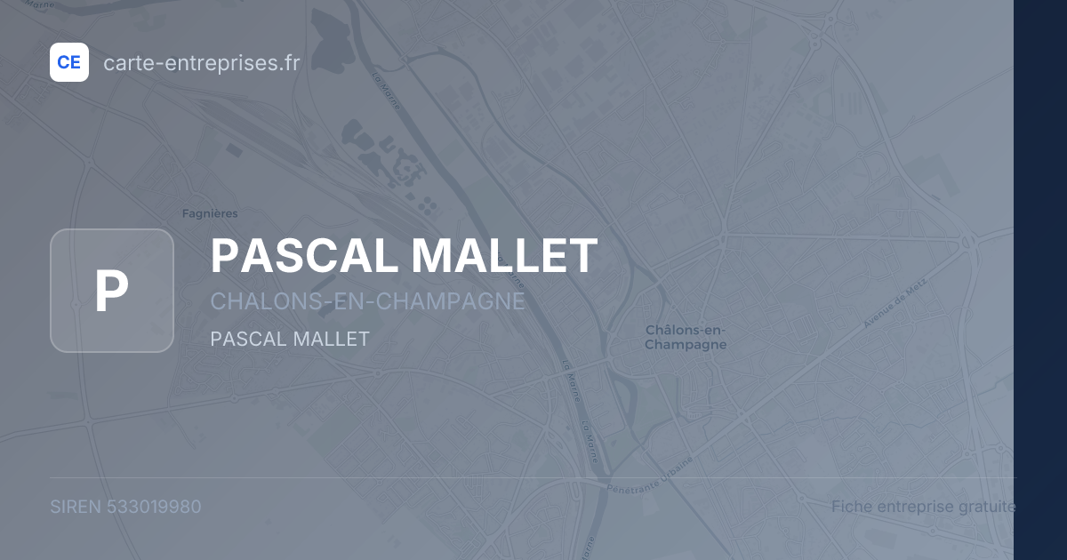 PASCAL MALLET — 533019980 — fiche entreprise