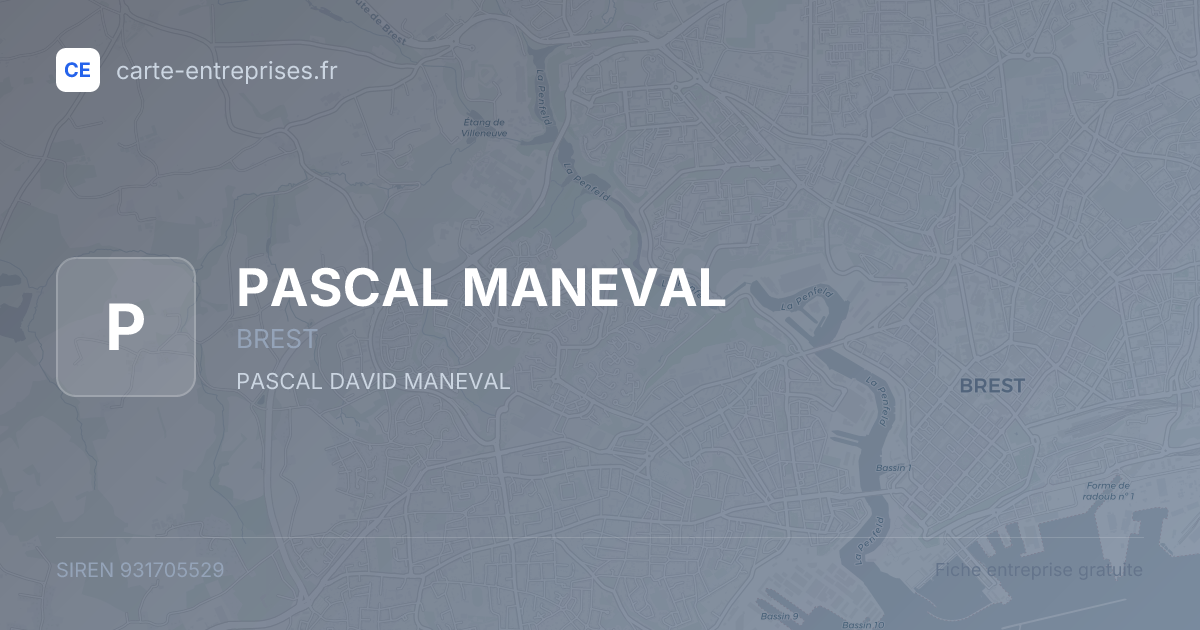 PASCAL MANEVAL — 931705529 — fiche entreprise