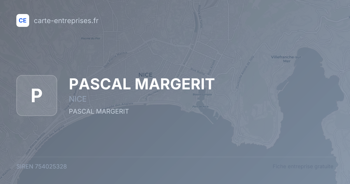 PASCAL MARGERIT — 754025328 — fiche entreprise