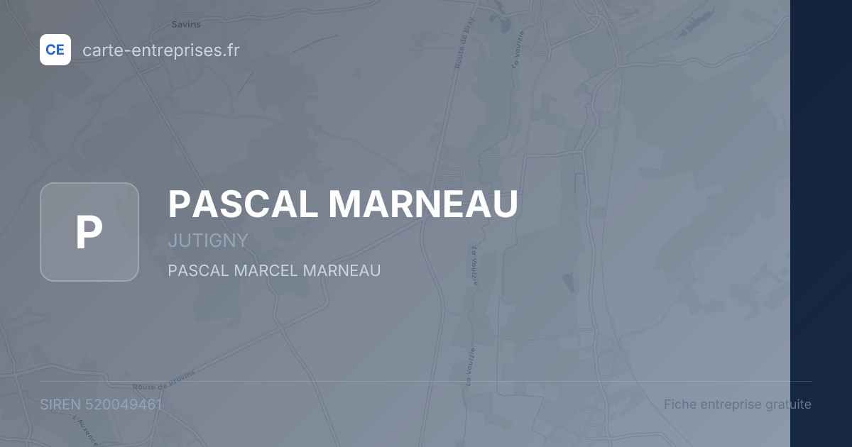 PASCAL MARNEAU — 520049461 — fiche entreprise