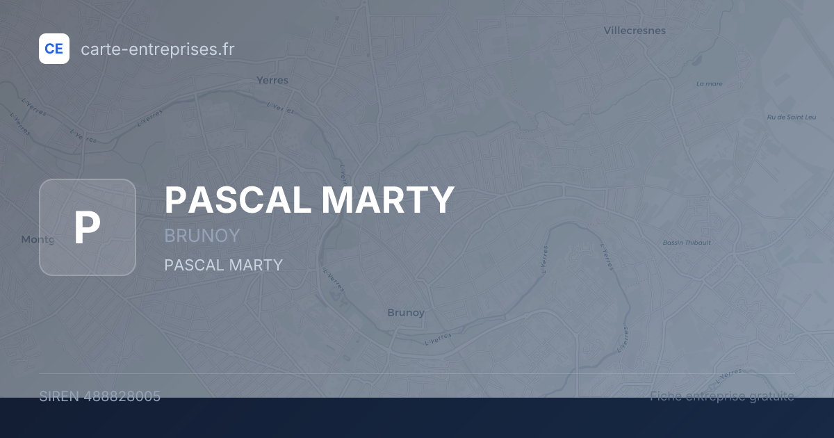 PASCAL MARTY — 488828005 — fiche entreprise