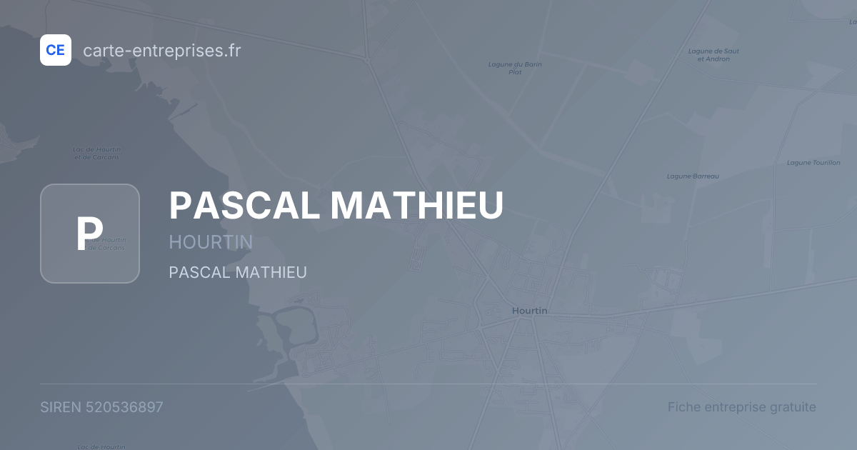 PASCAL MATHIEU — 520536897 — fiche entreprise