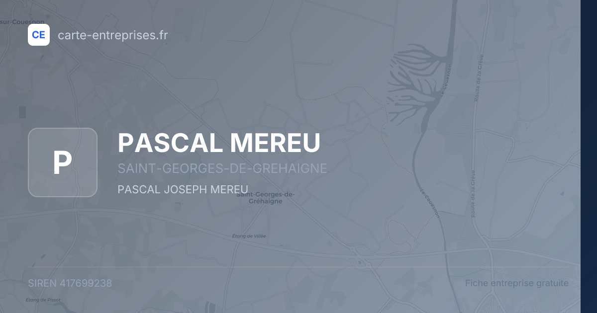 PASCAL MEREU — 417699238 — fiche entreprise