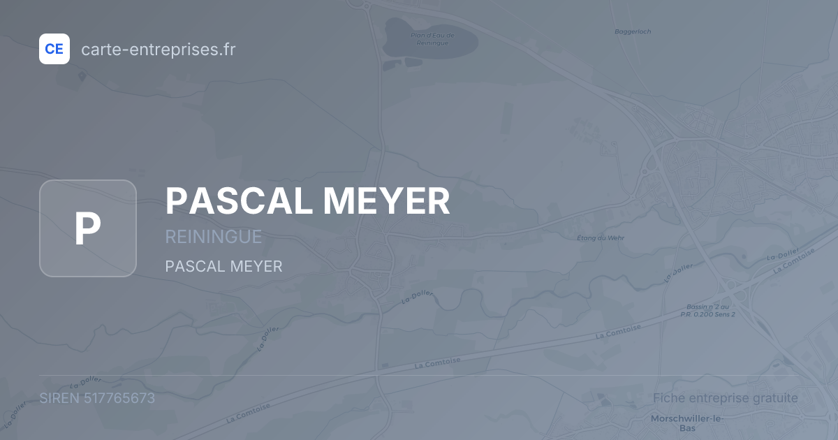 PASCAL MEYER — 517765673 — fiche entreprise