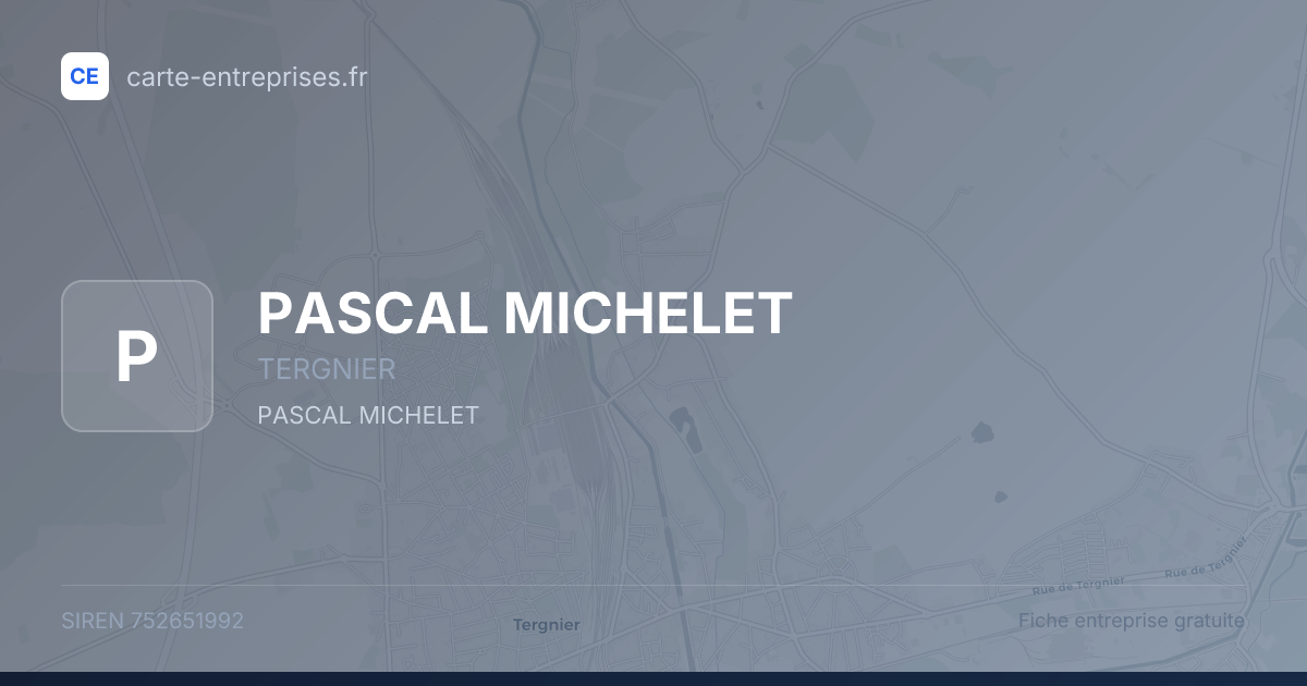 PASCAL MICHELET — 752651992 — fiche entreprise