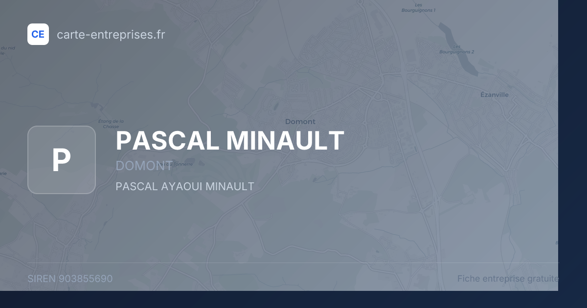 PASCAL MINAULT — 903855690 — fiche entreprise