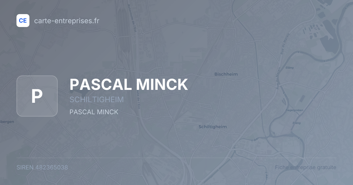 PASCAL MINCK — 482365038 — fiche entreprise