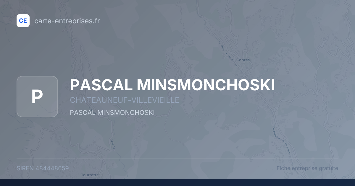 PASCAL MINSMONCHOSKI — 484448659 — fiche entreprise