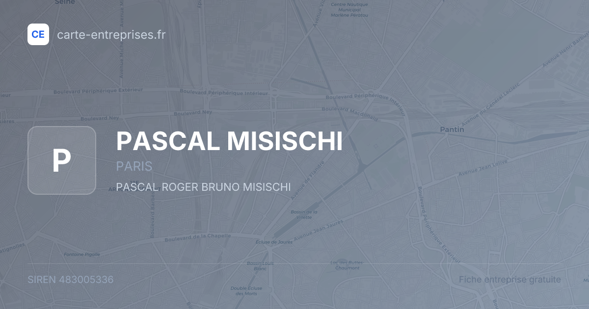 PASCAL MISISCHI — 483005336 — fiche entreprise