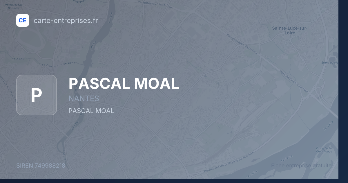 PASCAL MOAL — 749988218 — fiche entreprise