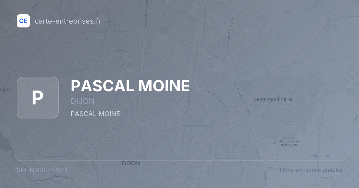 PASCAL MOINE — 908752231 — fiche entreprise