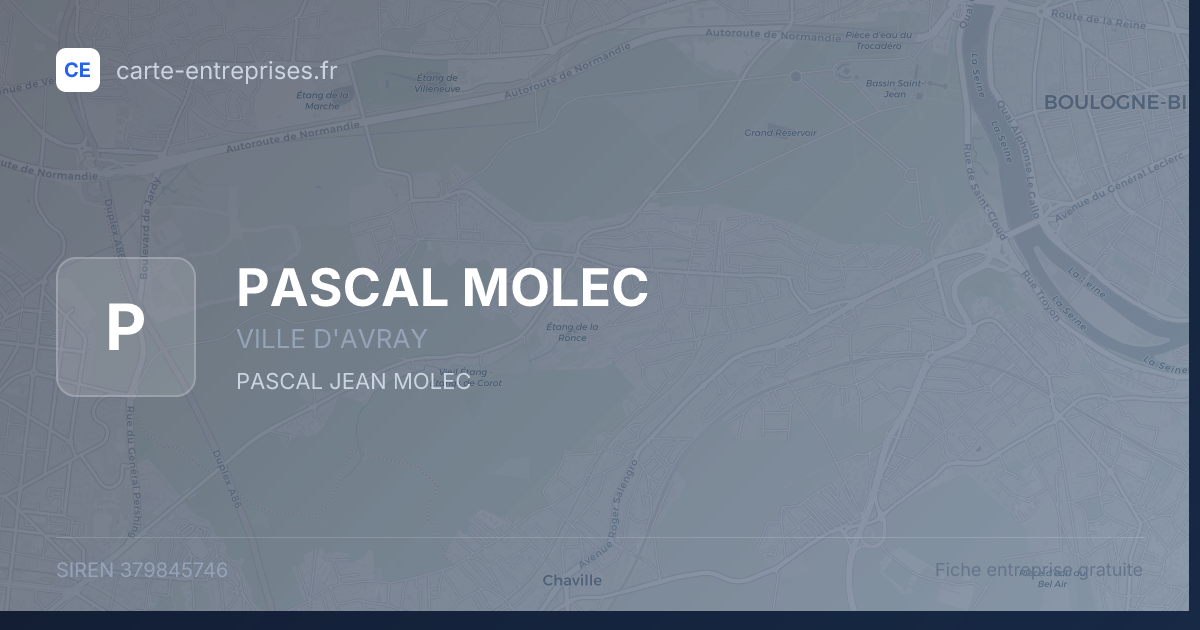 PASCAL MOLEC — 379845746 — fiche entreprise