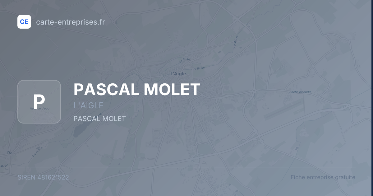 PASCAL MOLET — 481621522 — fiche entreprise