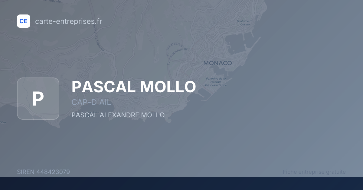 PASCAL MOLLO — 448423079 — fiche entreprise