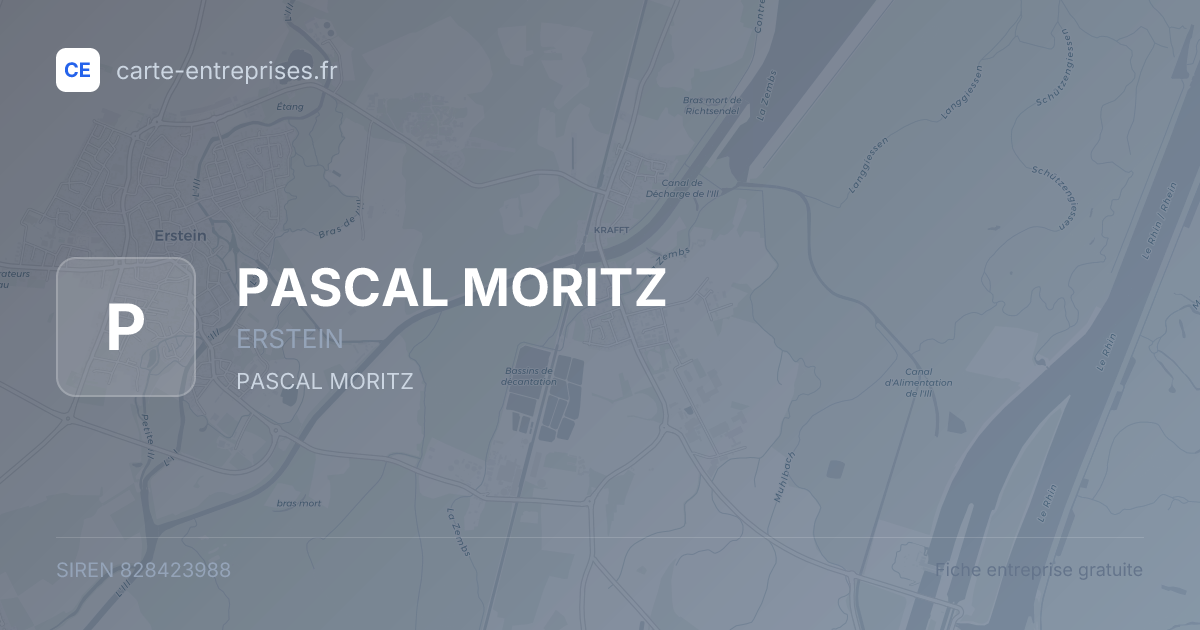 PASCAL MORITZ — 828423988 — fiche entreprise