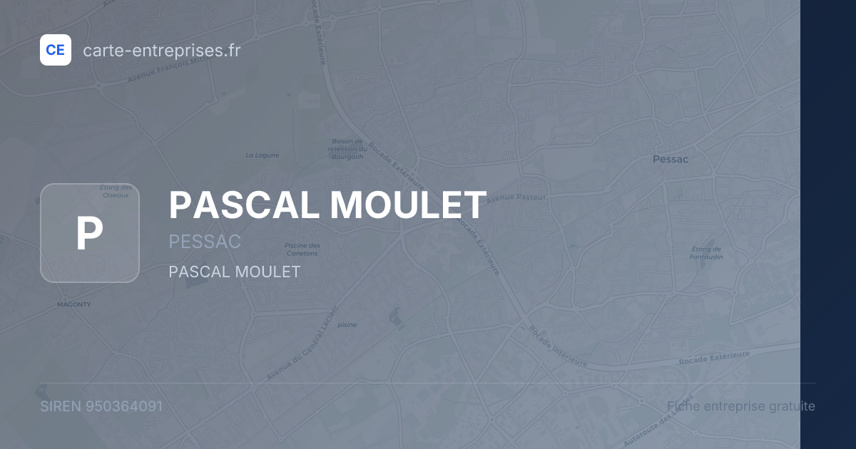 PASCAL MOULET — 950364091 — fiche entreprise