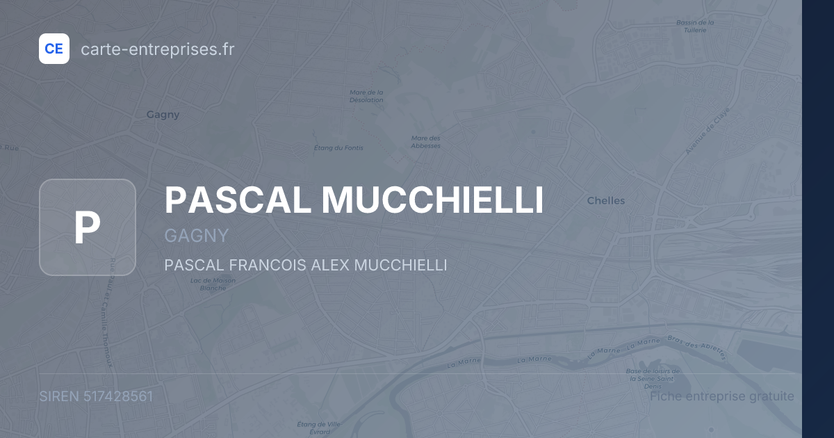 PASCAL MUCCHIELLI — 517428561 — fiche entreprise