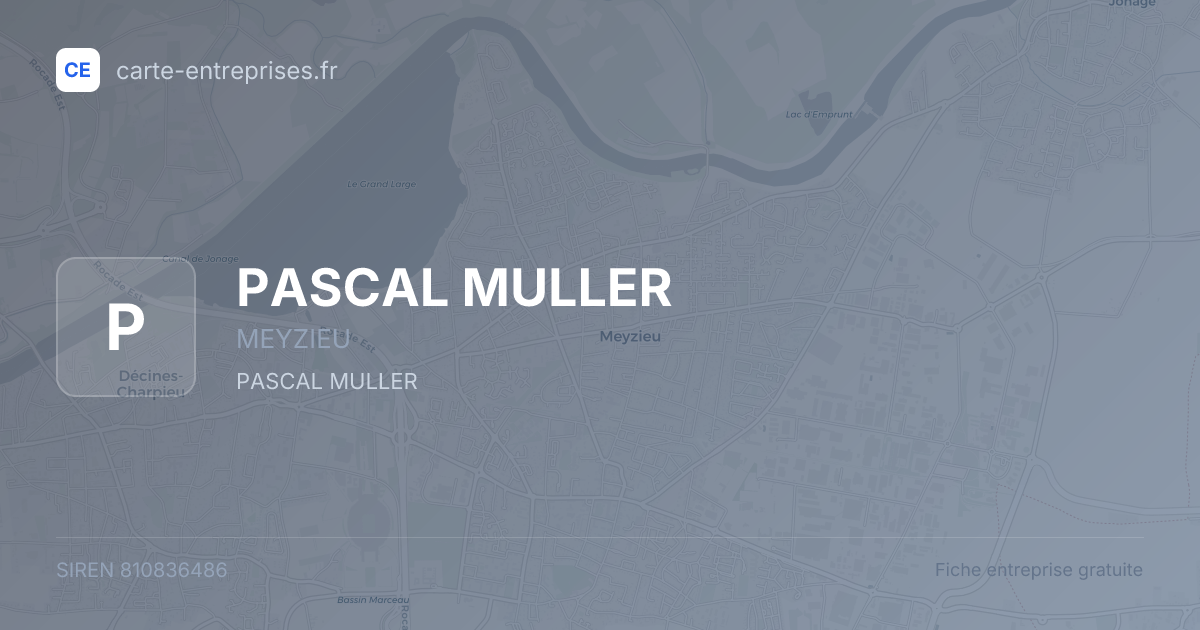 PASCAL MULLER — 810836486 — fiche entreprise