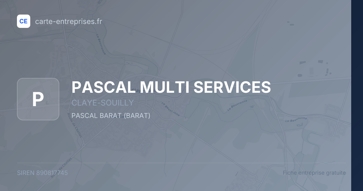 PASCAL MULTI SERVICES — 890817745 — fiche entreprise