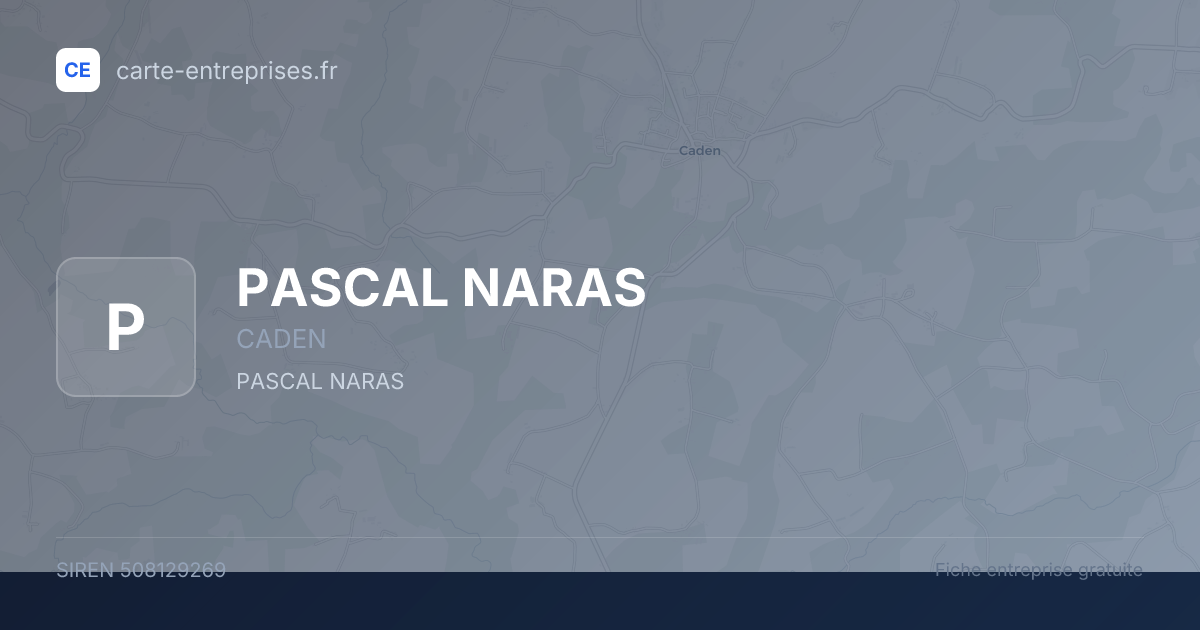 PASCAL NARAS — 508129269 — fiche entreprise