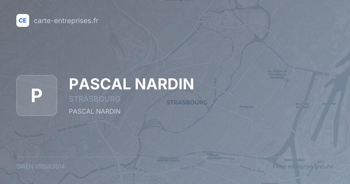 PASCAL NARDIN — 918593914 — fiche entreprise