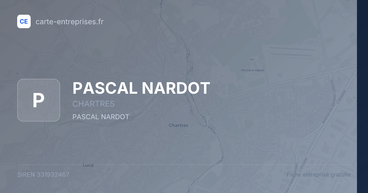 PASCAL NARDOT — 331932467 — fiche entreprise