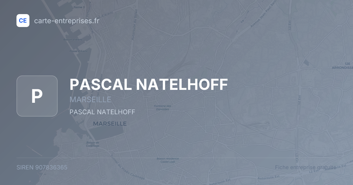 PASCAL NATELHOFF — 907836365 — fiche entreprise