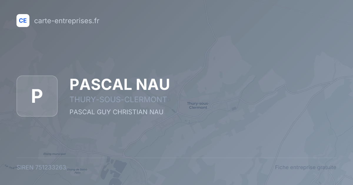 PASCAL NAU — 751233263 — fiche entreprise