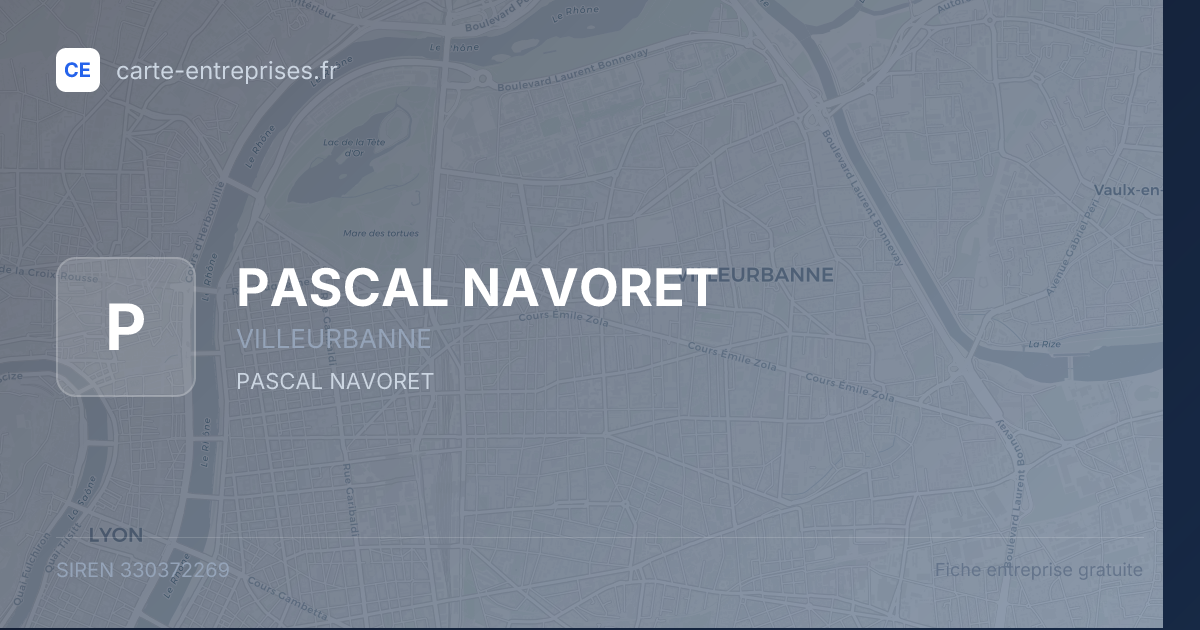 PASCAL NAVORET — 330372269 — fiche entreprise