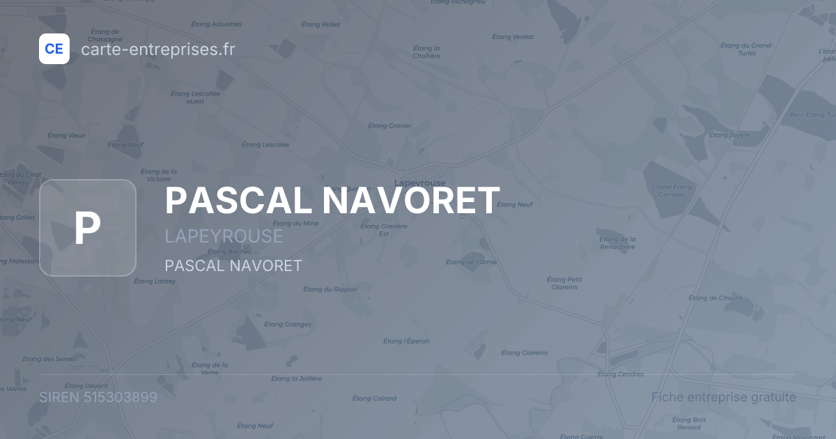 PASCAL NAVORET — 515303899 — fiche entreprise