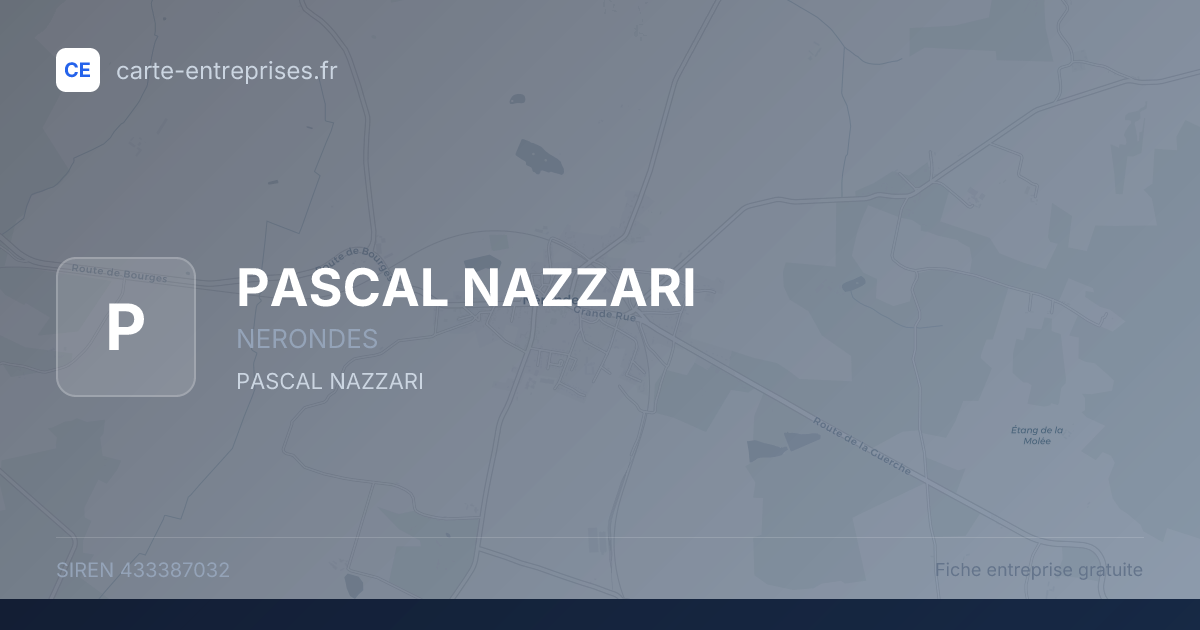 PASCAL NAZZARI — 433387032 — fiche entreprise