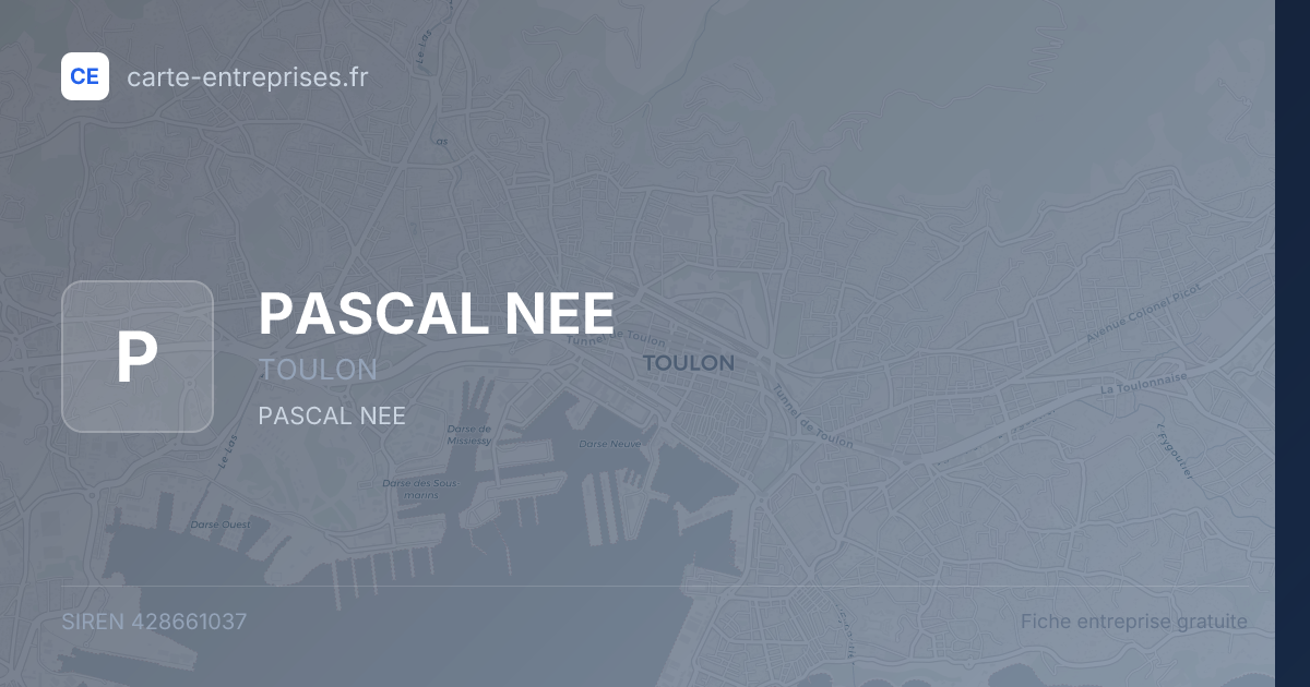 PASCAL NEE — 428661037 — fiche entreprise