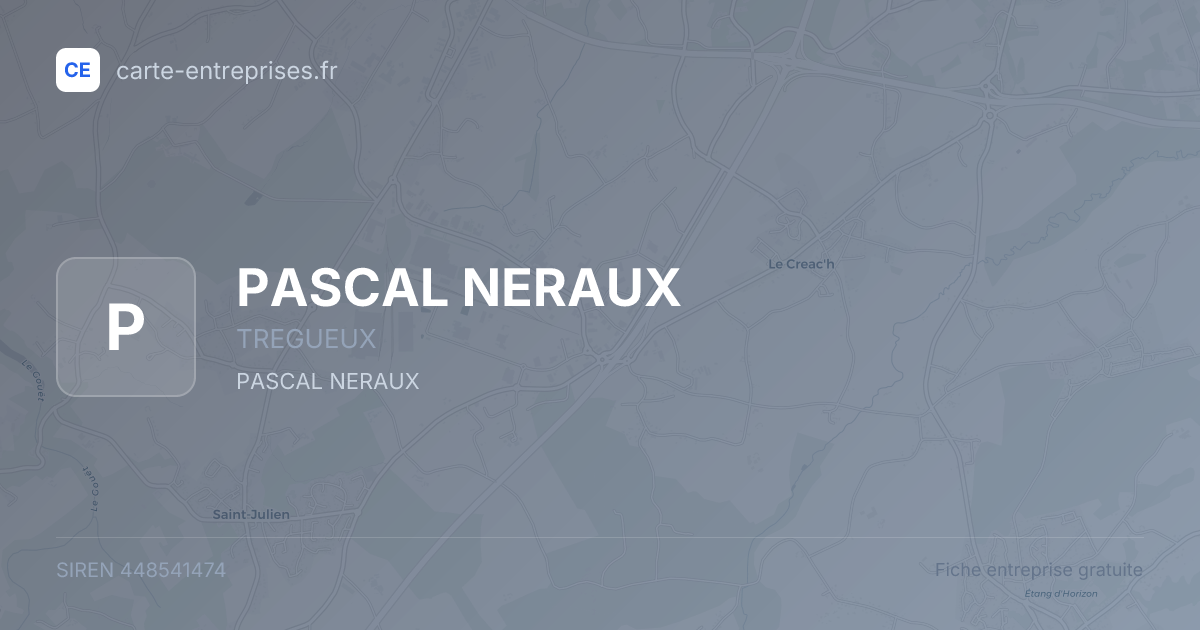 PASCAL NERAUX — 448541474 — fiche entreprise