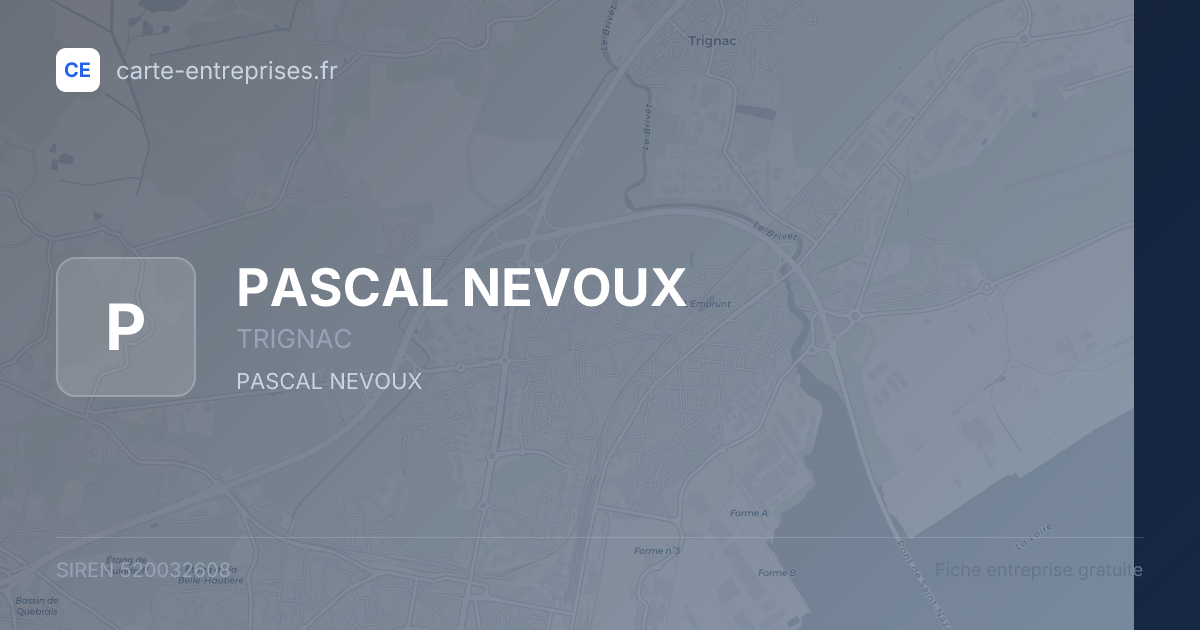 PASCAL NEVOUX — 520032608 — fiche entreprise