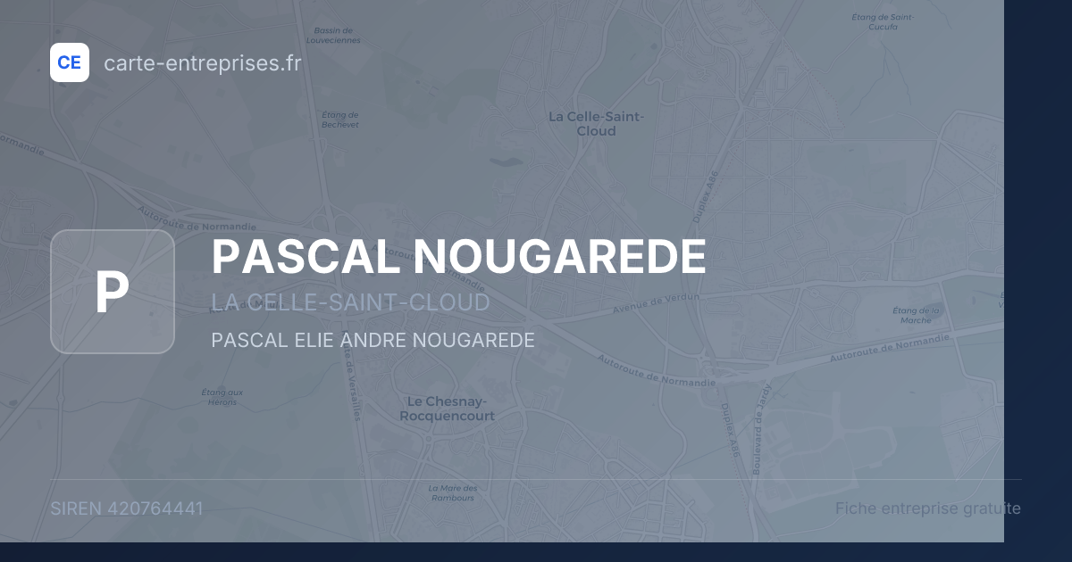 PASCAL NOUGAREDE — 420764441 — fiche entreprise