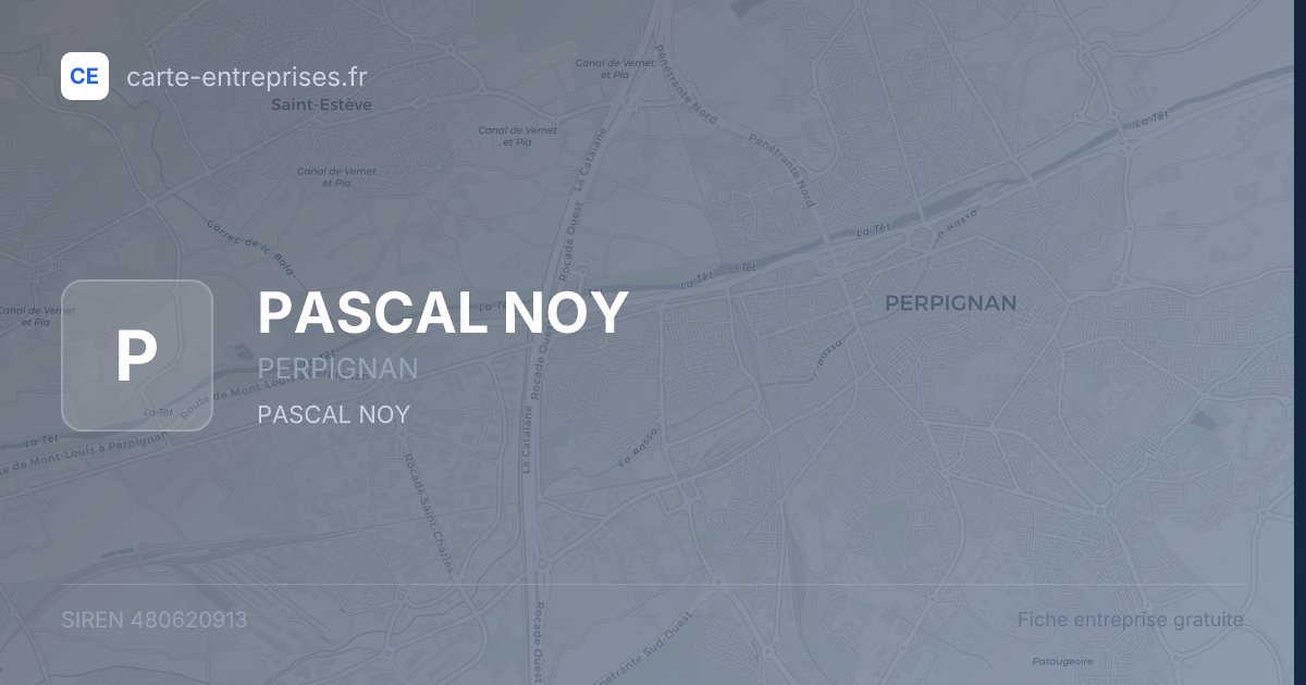 PASCAL NOY — 480620913 — fiche entreprise