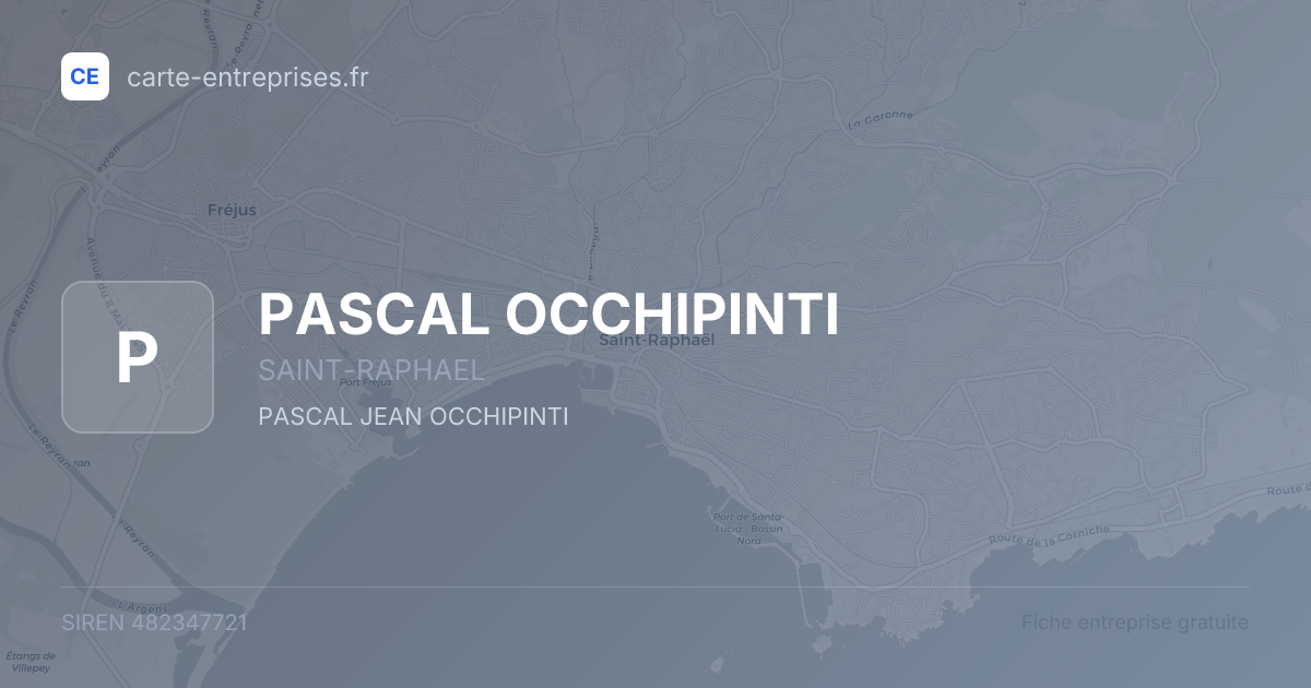 PASCAL OCCHIPINTI — 482347721 — fiche entreprise