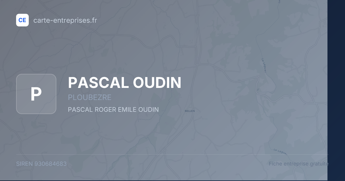 PASCAL OUDIN — 930684683 — fiche entreprise