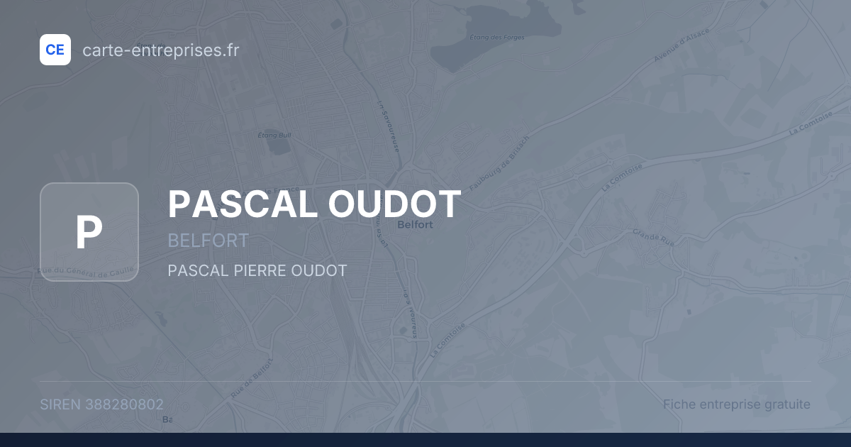 PASCAL OUDOT — 388280802 — fiche entreprise