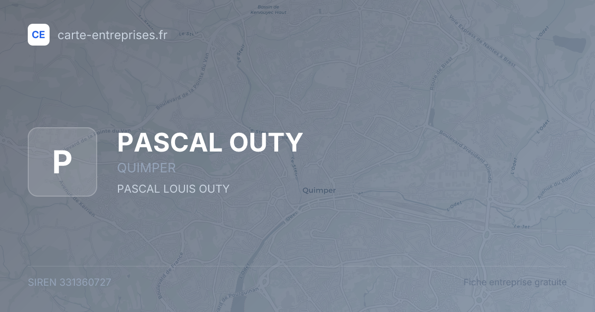 PASCAL OUTY — 331360727 — fiche entreprise