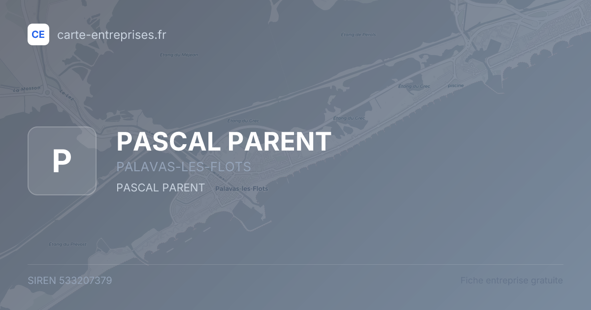PASCAL PARENT — 533207379 — fiche entreprise
