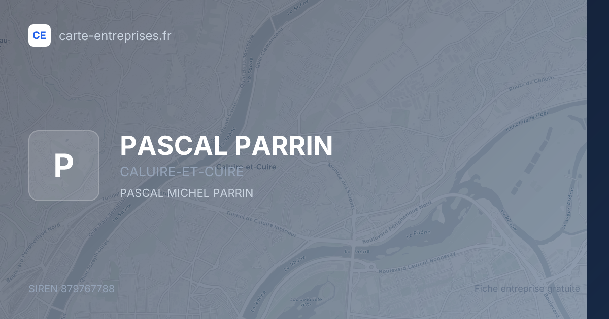 PASCAL PARRIN — 879767788 — fiche entreprise