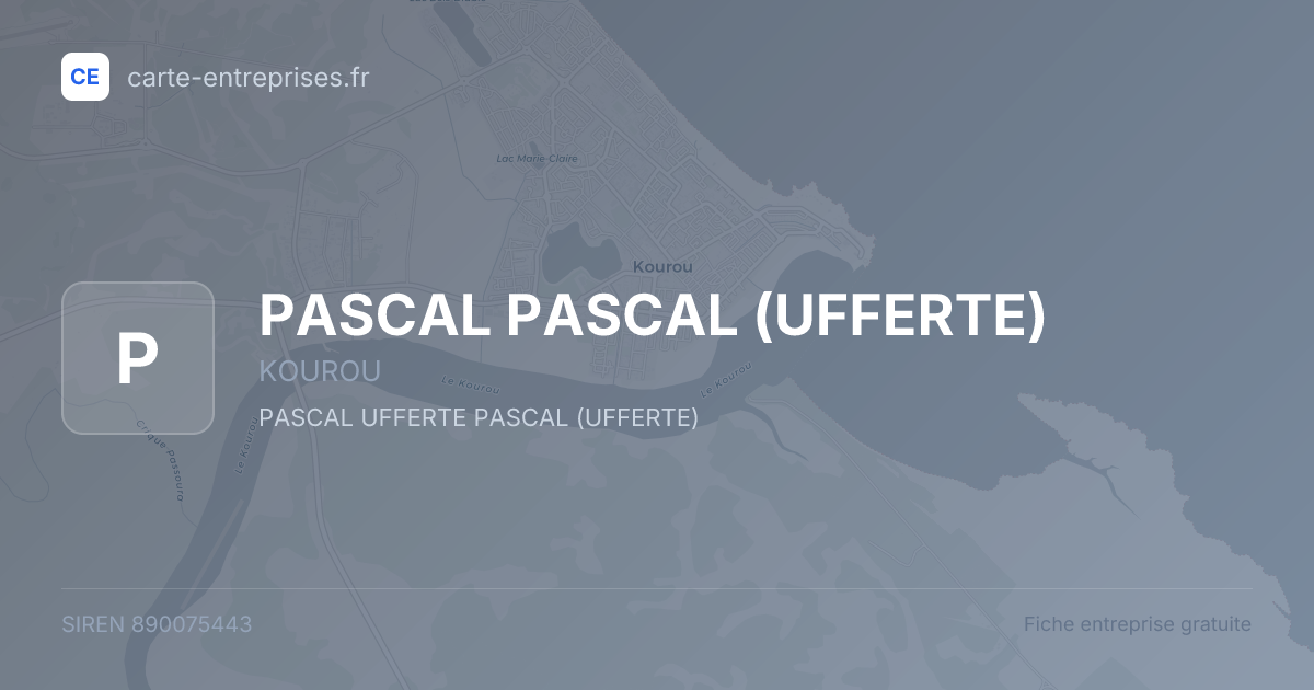 PASCAL PASCAL (UFFERTE) — 890075443 — fiche entreprise
