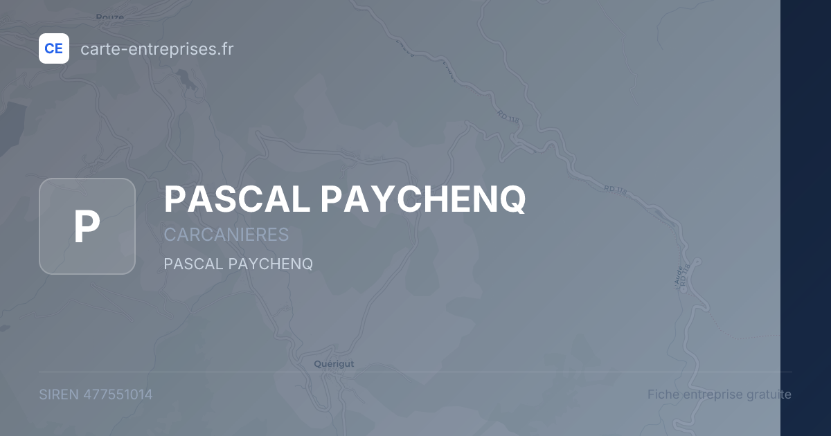PASCAL PAYCHENQ — 477551014 — fiche entreprise