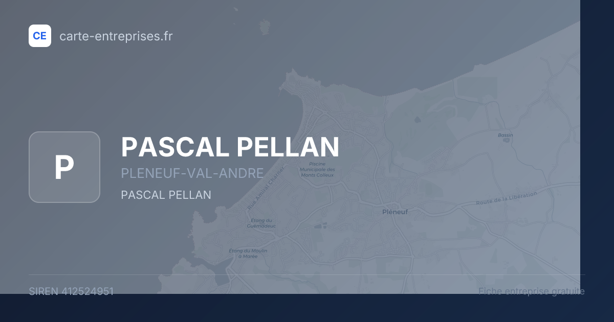 PASCAL PELLAN — 412524951 — fiche entreprise
