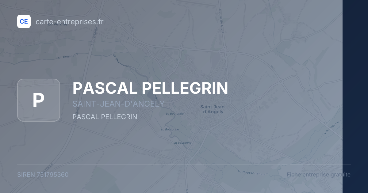 PASCAL PELLEGRIN — 751795360 — fiche entreprise