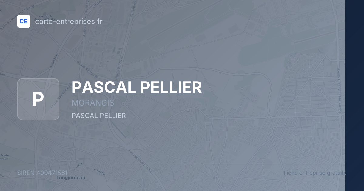 PASCAL PELLIER — 400471561 — fiche entreprise